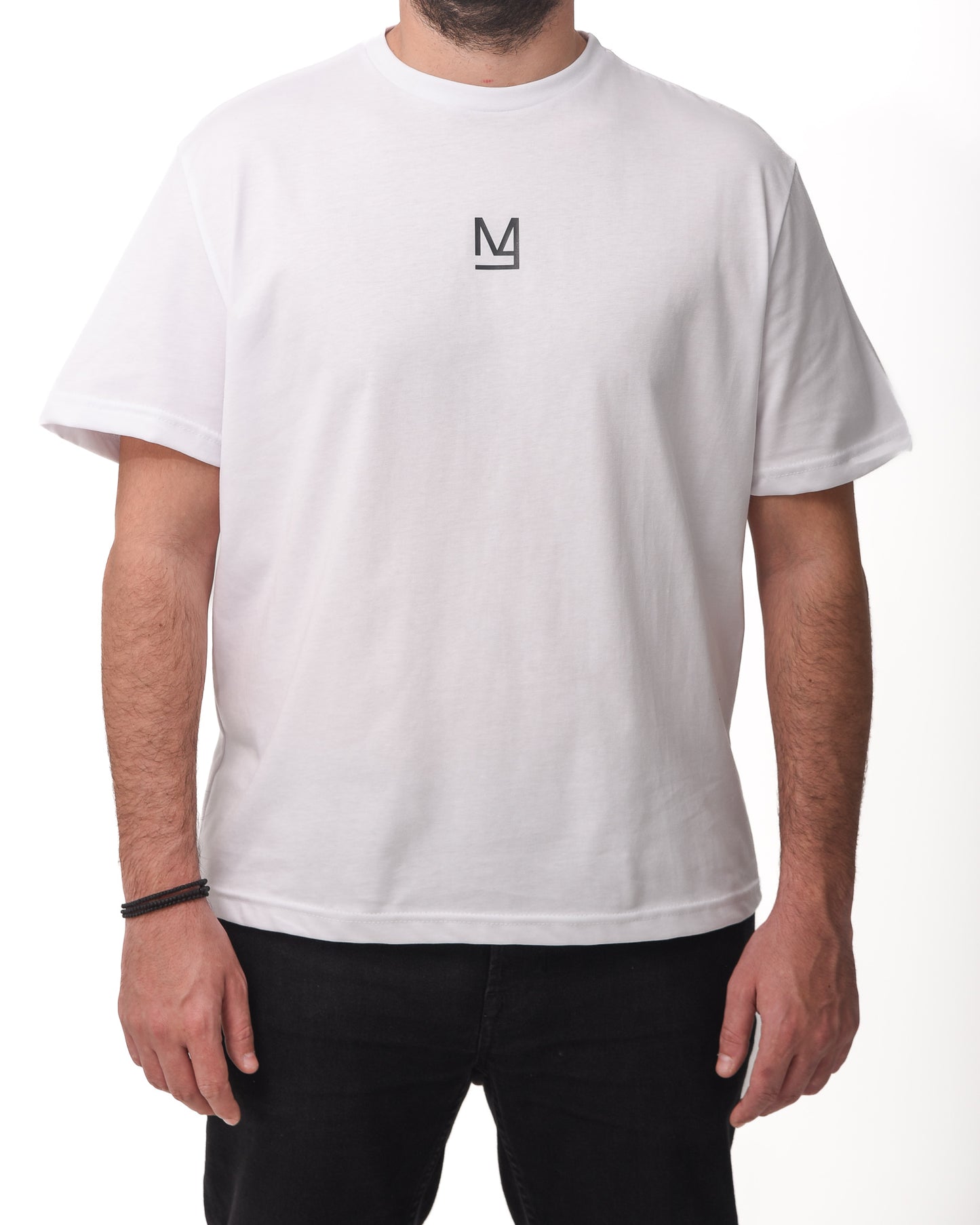"Step Closer" Unisex Tee In White