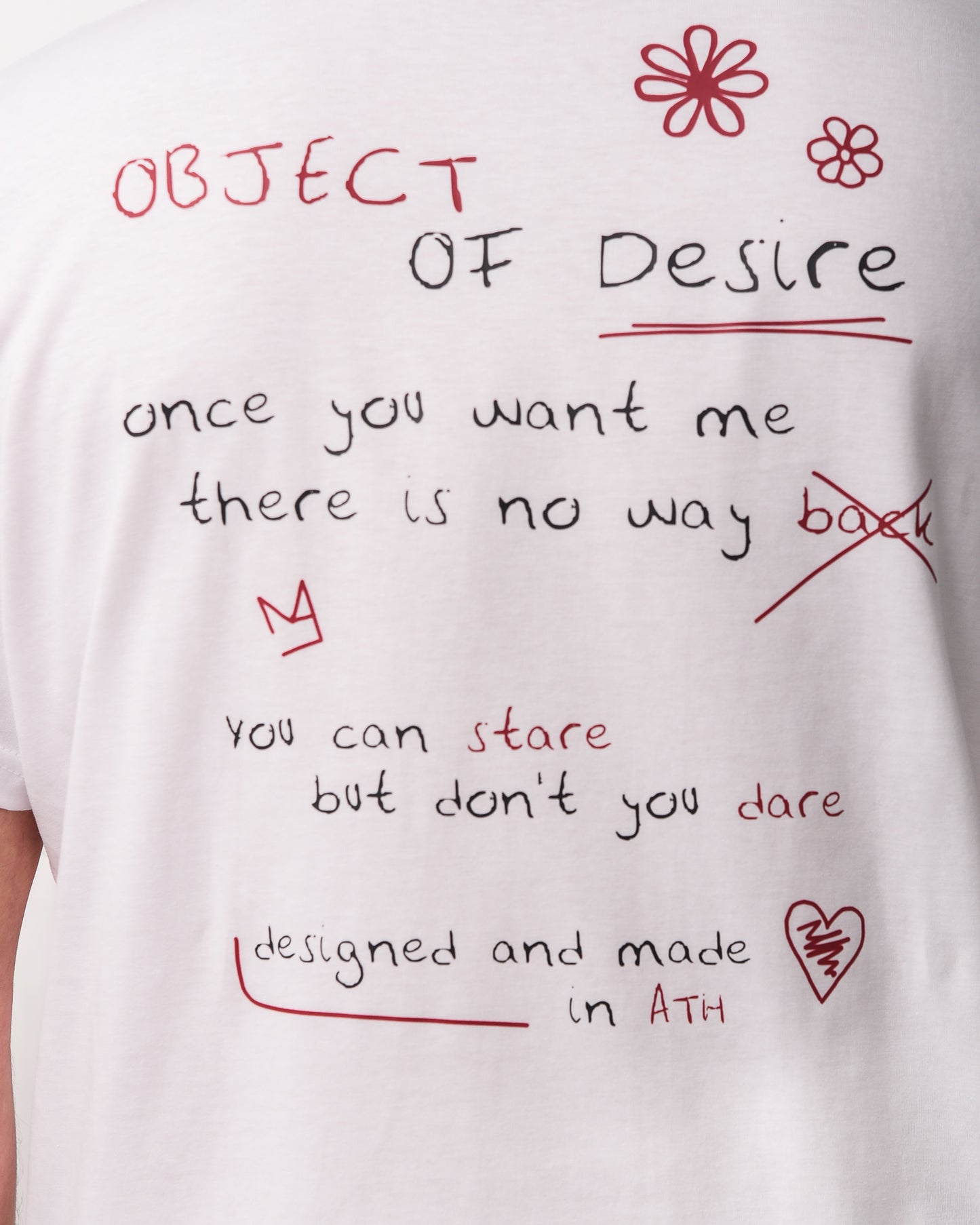 "Object of Desire" Unisex Tee In White