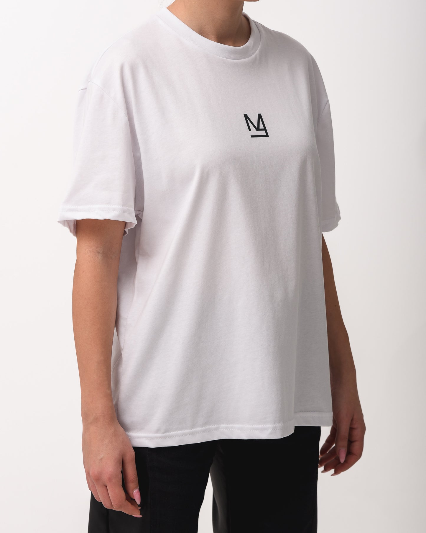 "Step Closer" Unisex Tee In White