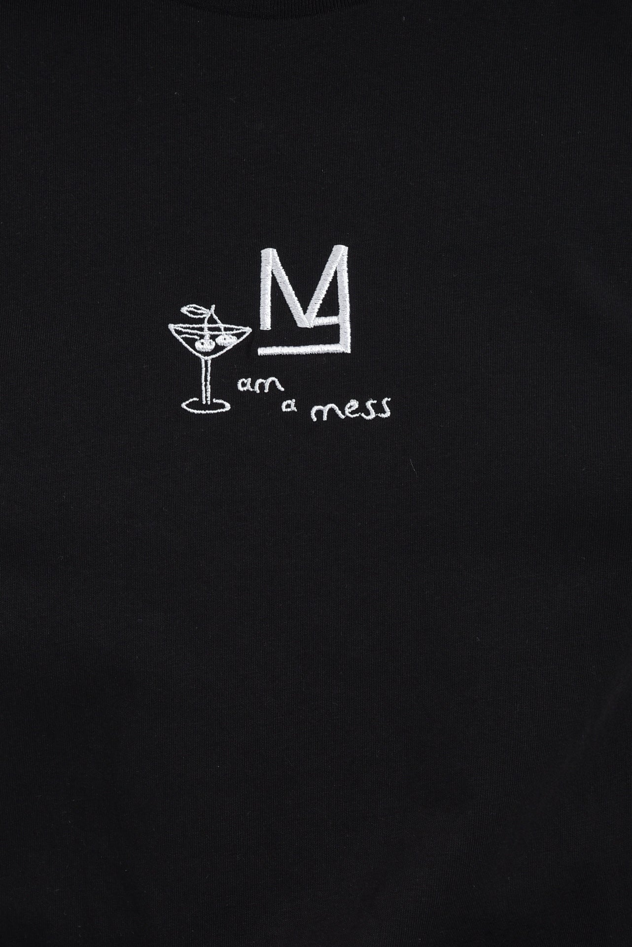 "I am a mess" Unisex Tee In Black