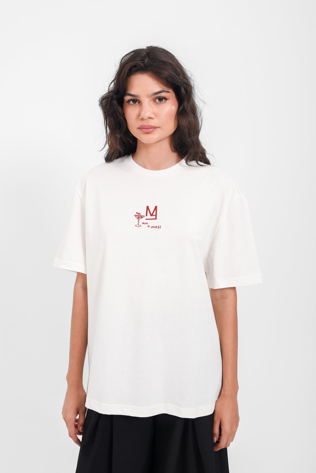 "I am a mess" Unisex Tee In Ivory