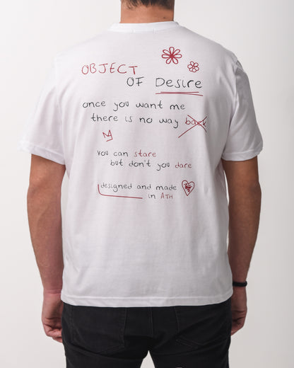 "Object of Desire" Unisex Tee In White