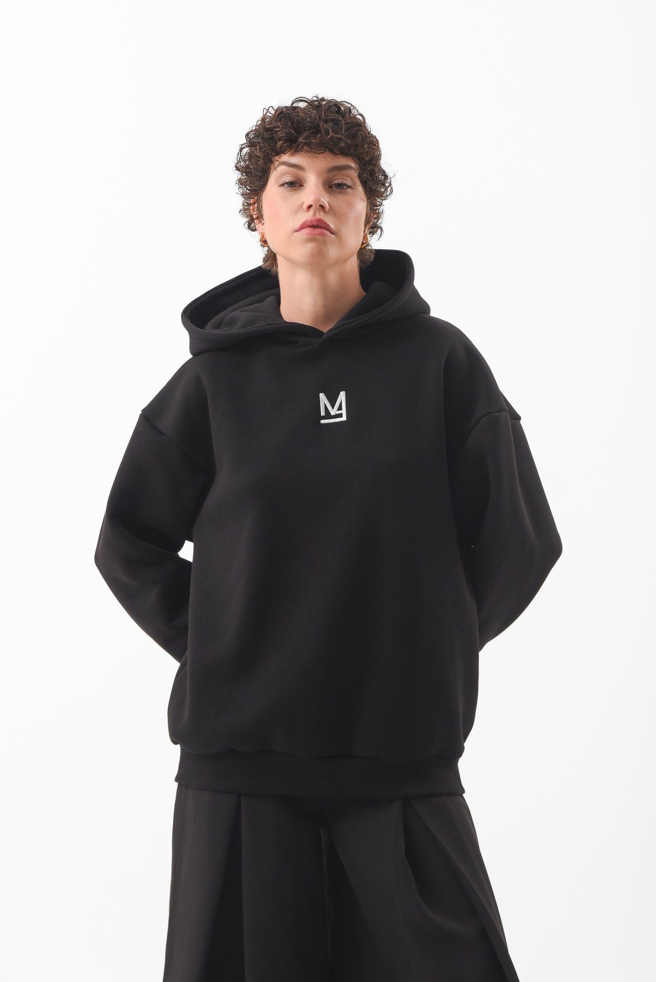 Unisex Logo Hoodie in Black