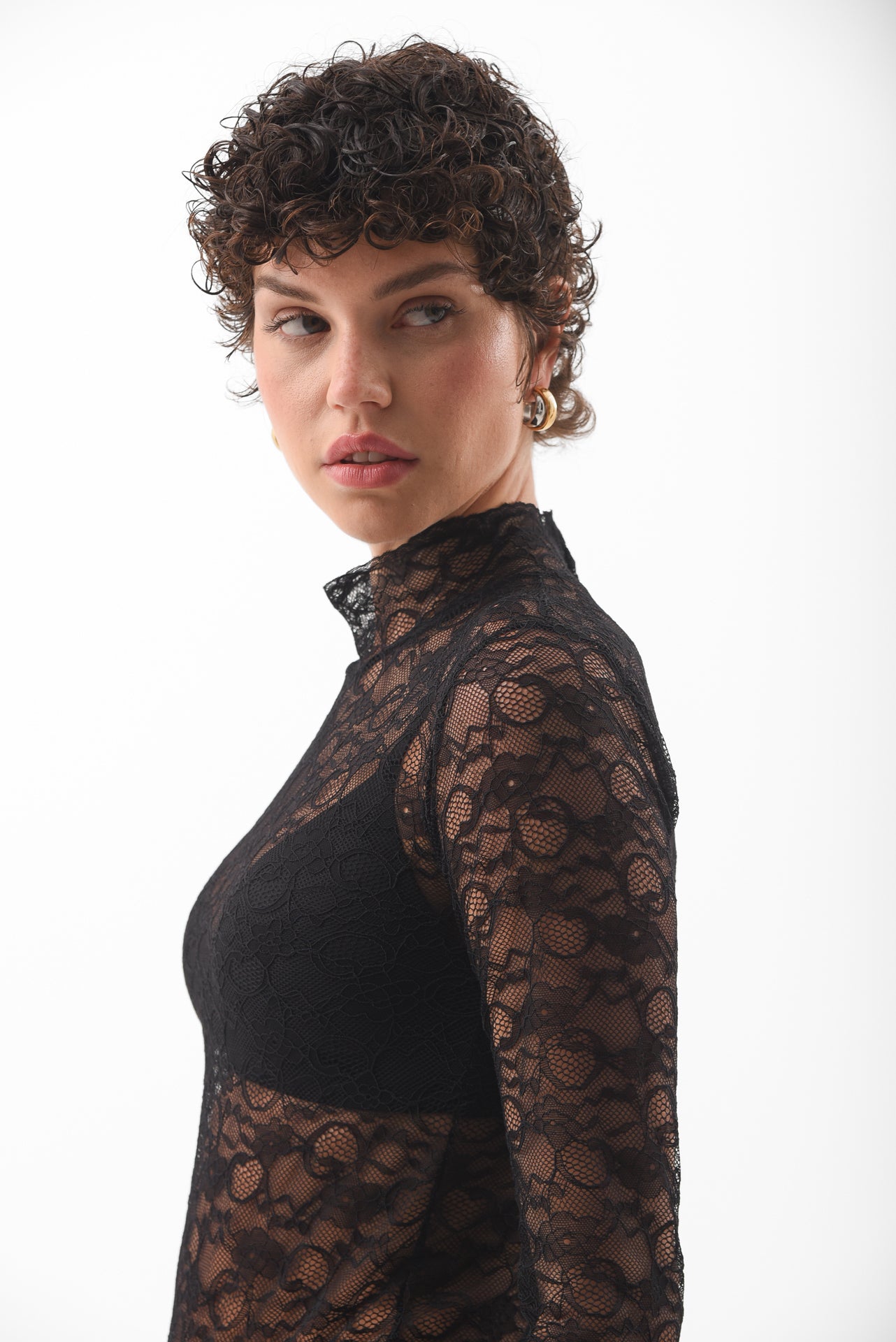Floral Lace Sheer Top