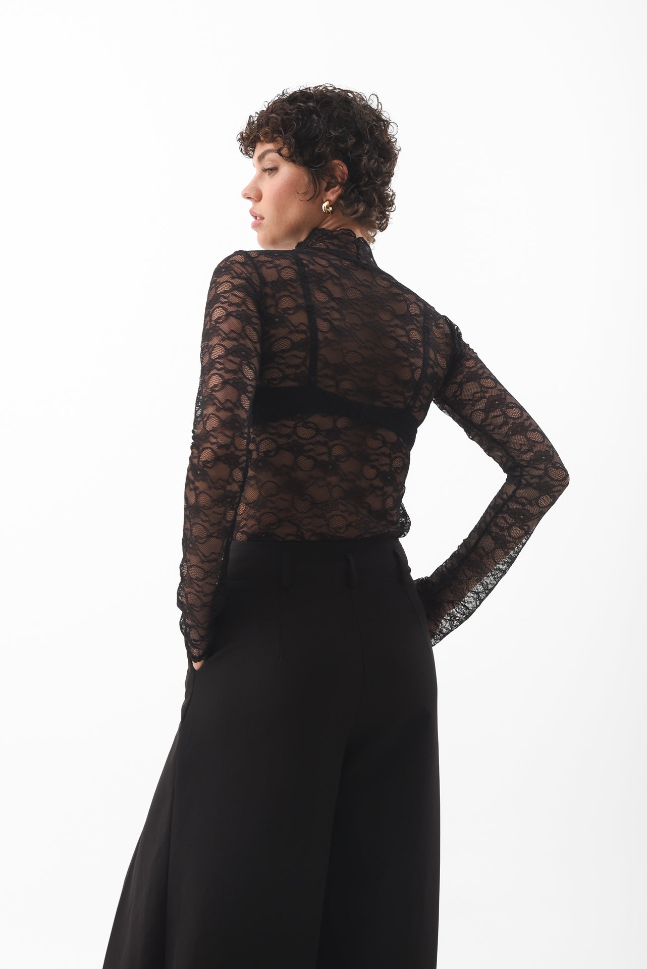 Floral Lace Sheer Top