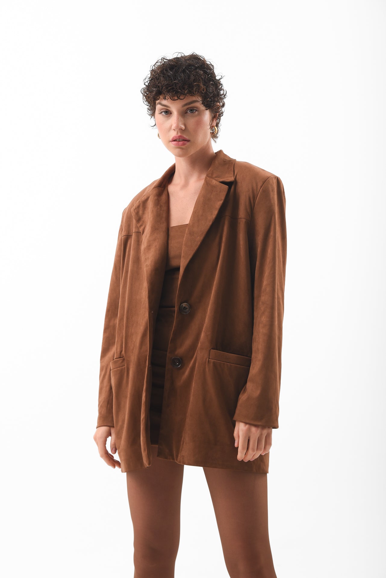 Brown Suede Blazer