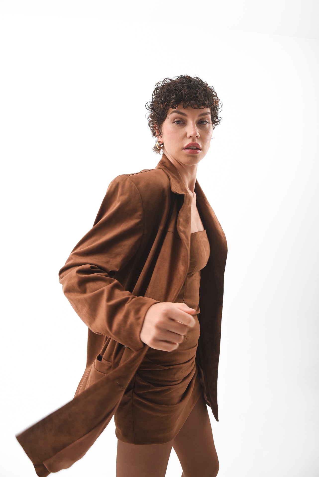 Brown Suede Blazer