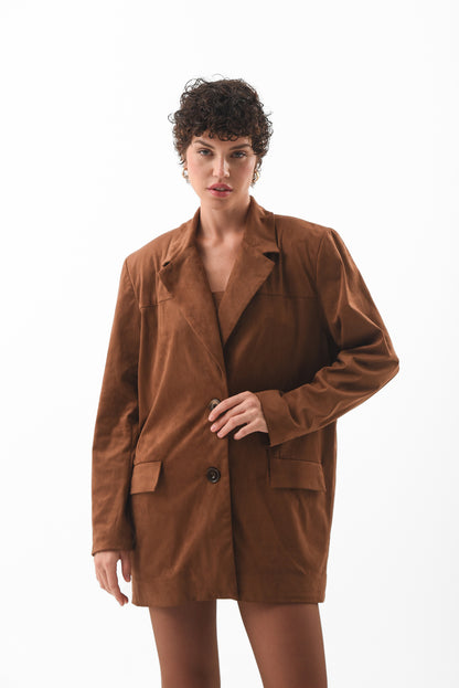 Brown Suede Blazer