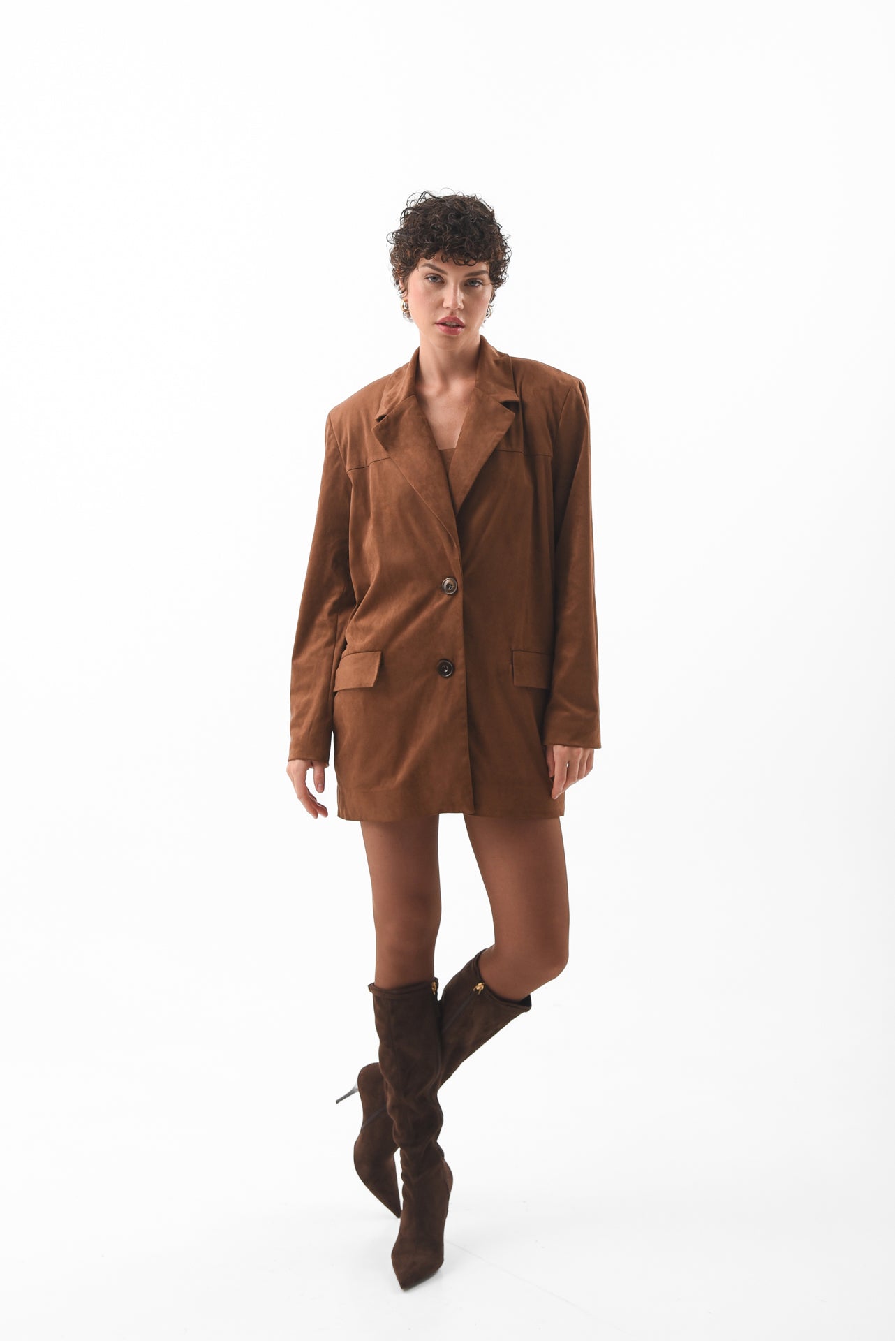 Brown Suede Blazer