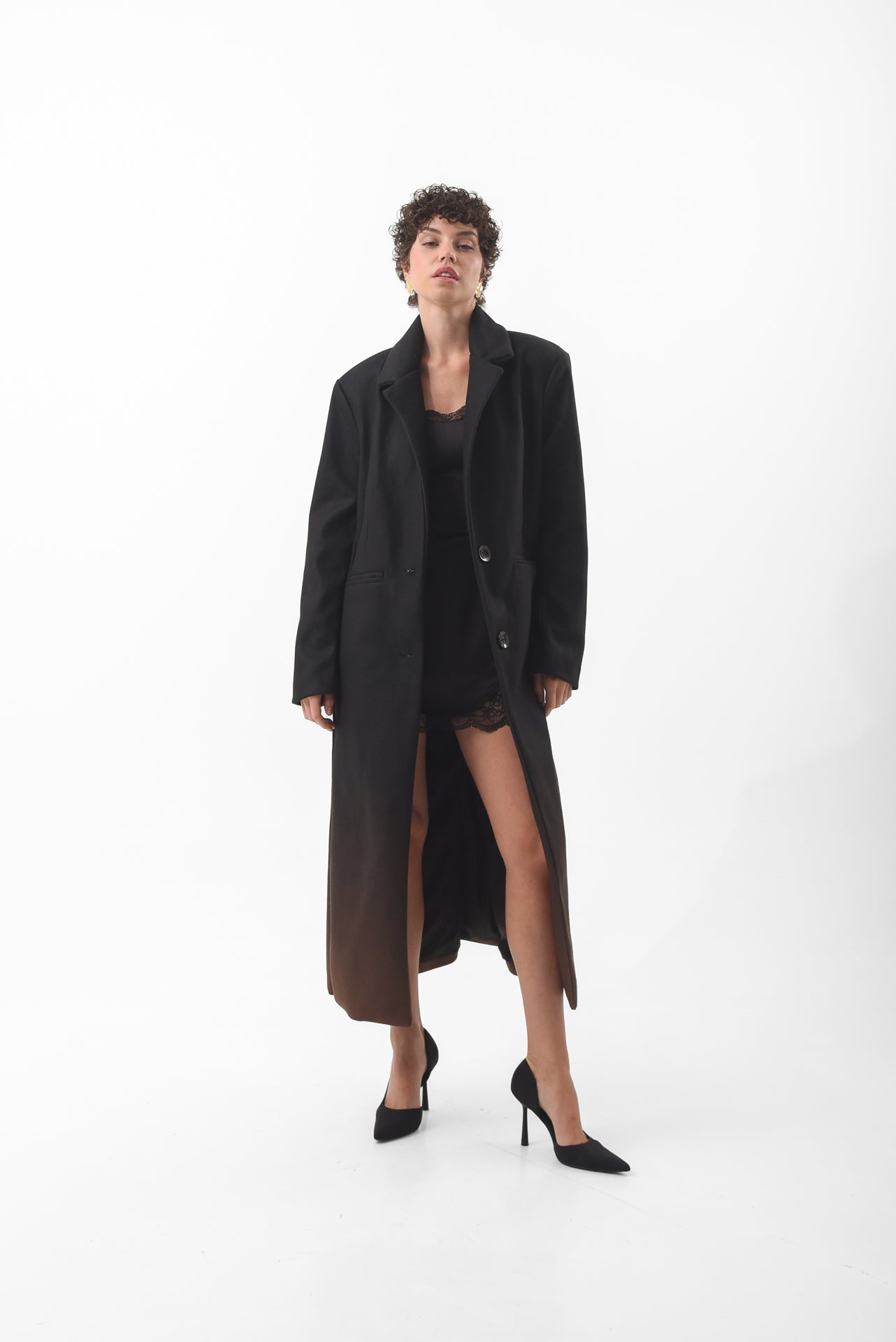 Two-Tone Gradient Long Coat