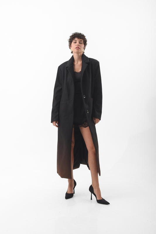 Two-Tone Gradient Long Coat