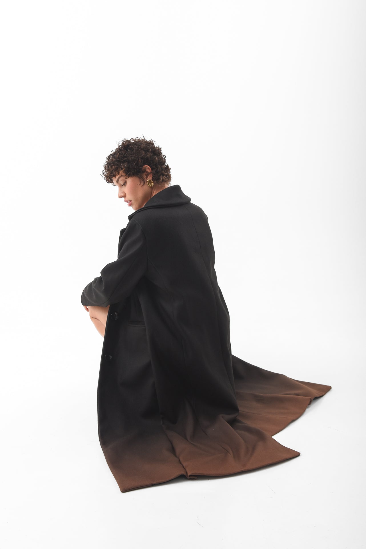 Two-Tone Gradient Long Coat