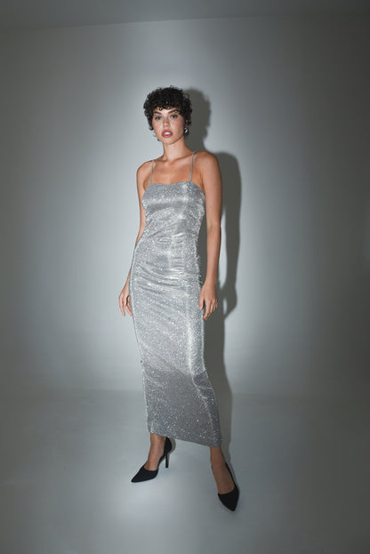 Silver Dust Maxi Dress