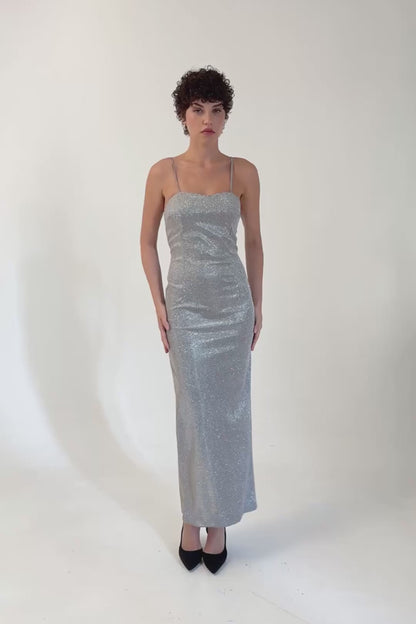 Silver Dust Maxi Dress