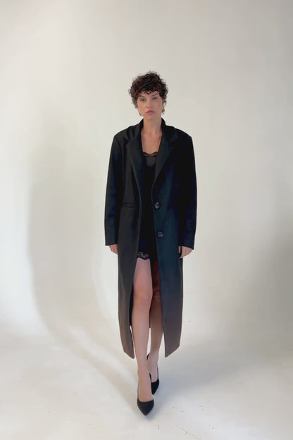 Two-Tone Gradient Long Coat