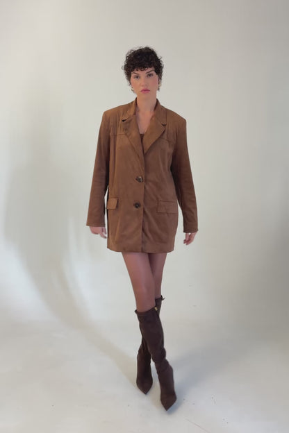Brown Suede Blazer